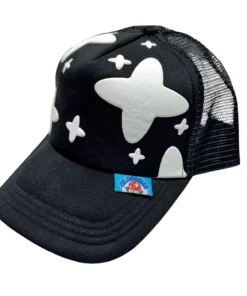 Black Star Puffy Hat